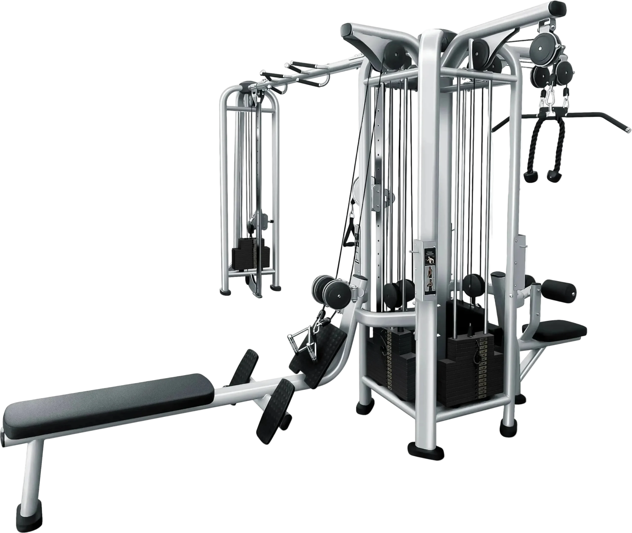 5 Stack Multi Jungle Gym - French Fitness FFS Silver (New)