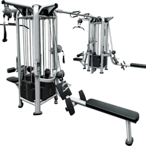 8 Stack Multi Jungle Gym - French Fitness FFS Silver (New)