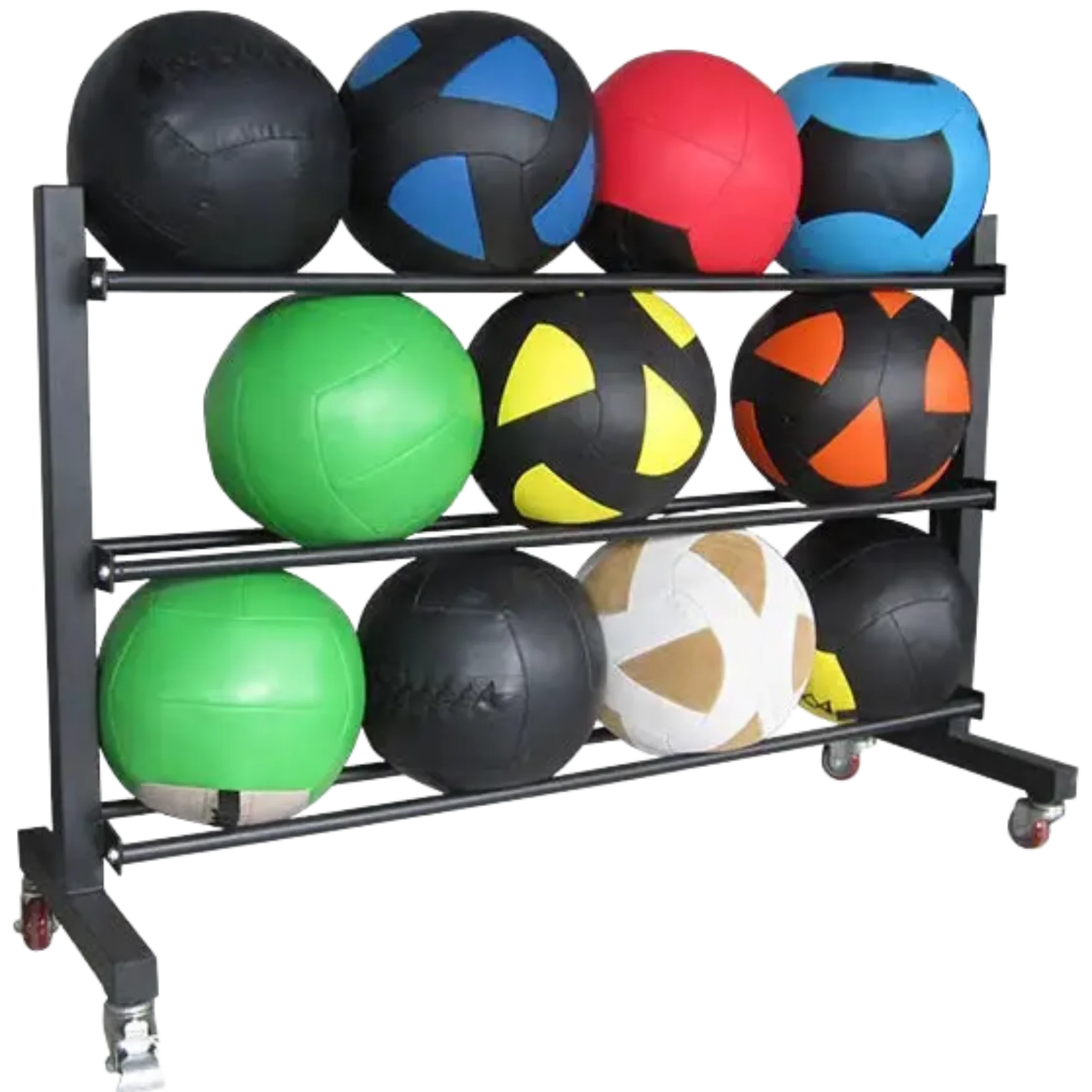French Fitness 3 Tier Medicine & Slam Ball Rack (New)