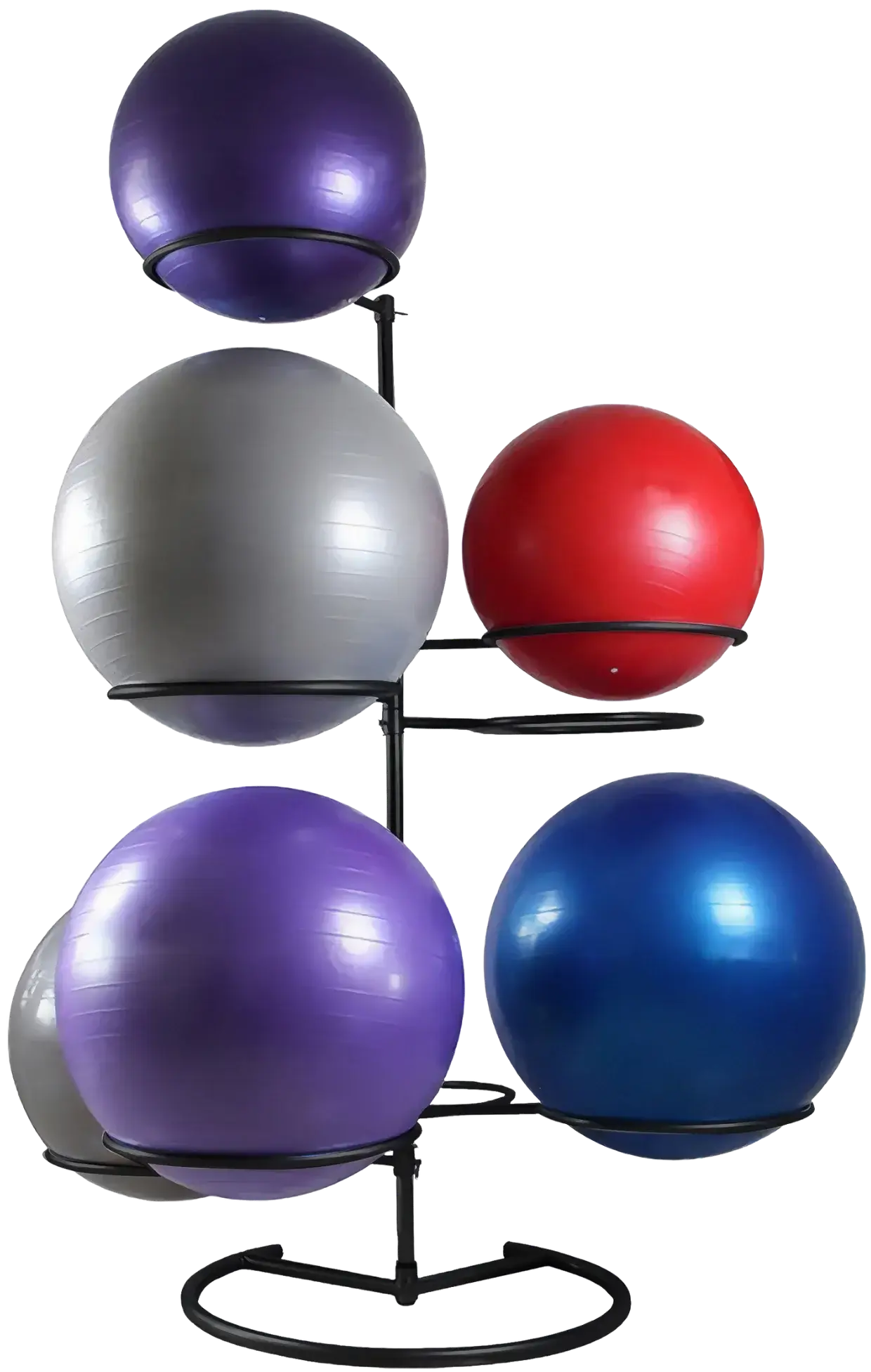 French Fitness 9 Ball Exercise / Stability Ball Rack EBR9 (New)