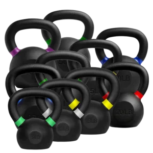 French Fitness Cast Iron Kettlebell Set 5-50 lbs (New)