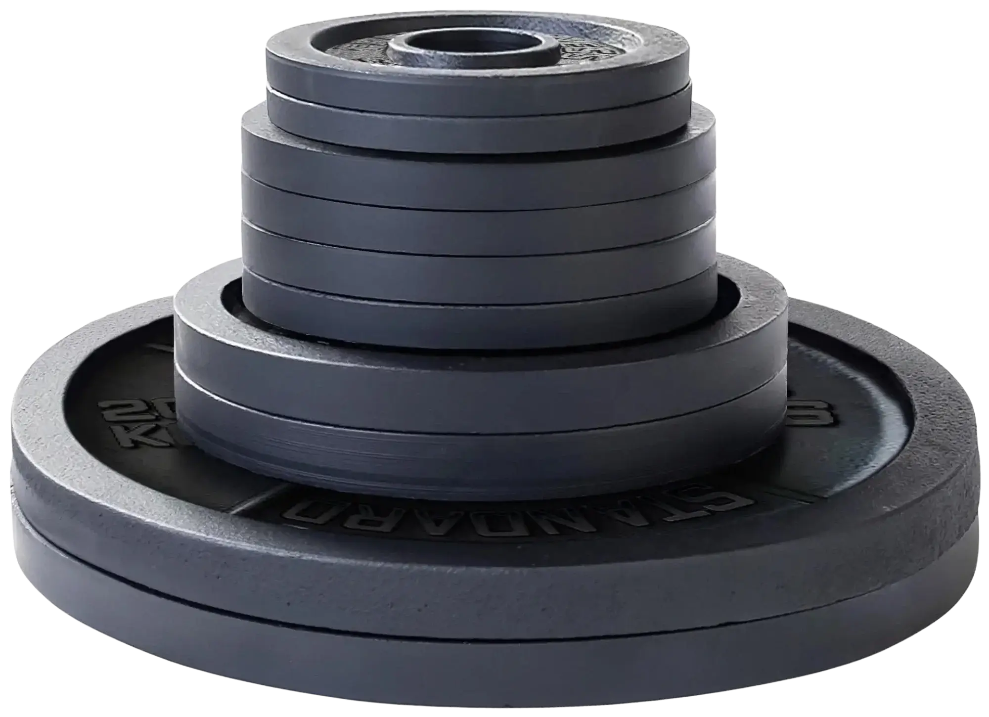 French Fitness Cast Iron Olympic Weight Plate V1 Set 190 lbs (New)