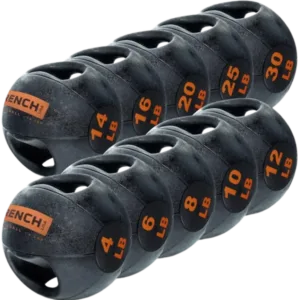 French Fitness Dual Grip Medicine Ball Set of 10 (4 to 30 lbs) (New)