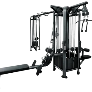 French Fitness FFB Black 5 Stack Multi Jungle Gym (New)