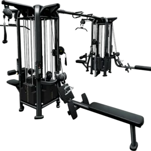 French Fitness FFB Black 8 Stack Multi Jungle Gym (New)