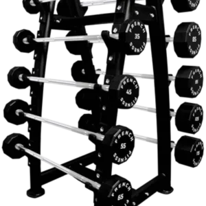 French Fitness Straight Urethane Barbell Bar Set, 25-115 lbs (New)