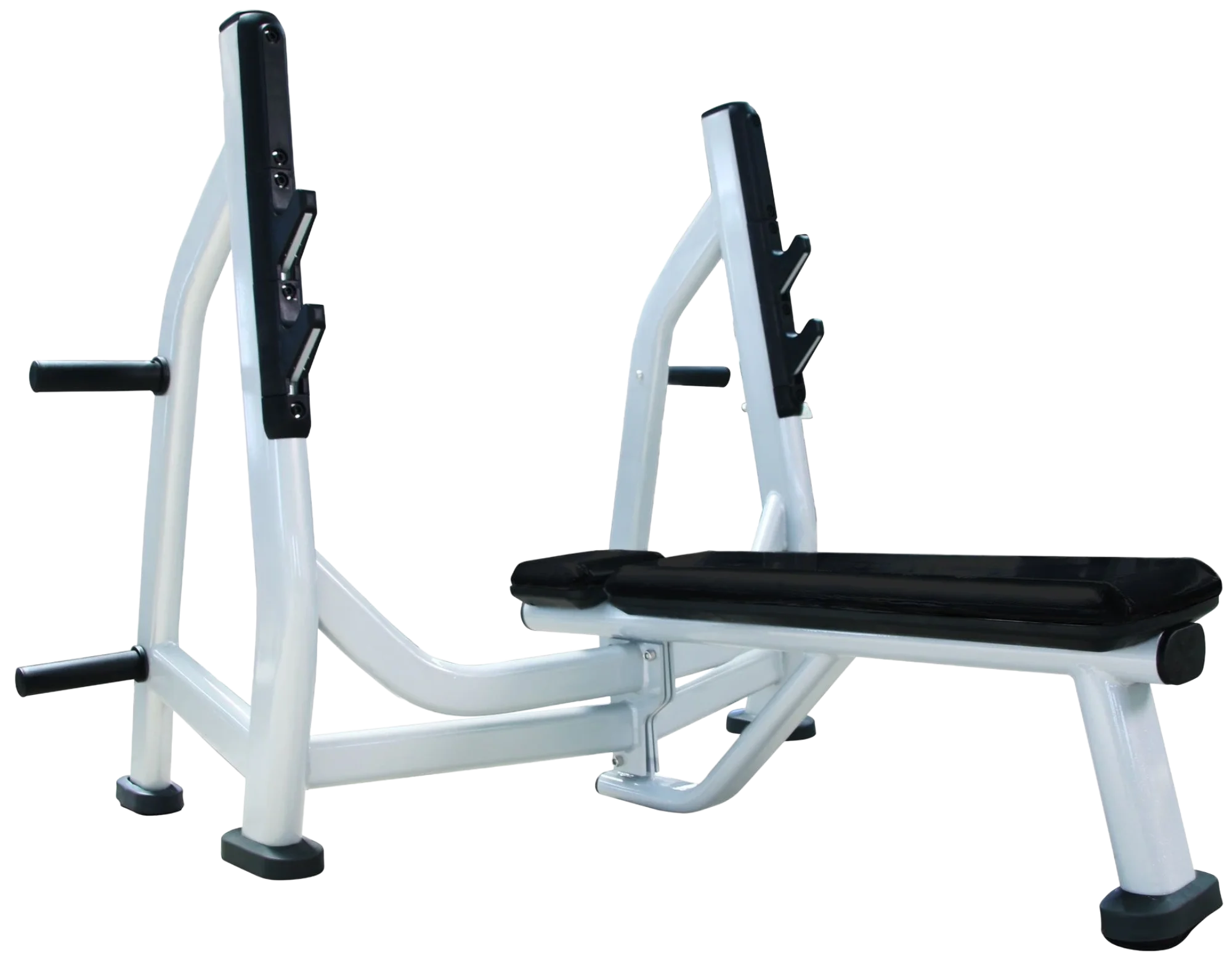 Olympic Flat Bench with Weight Horns - French Fitness FFS Silver (New)